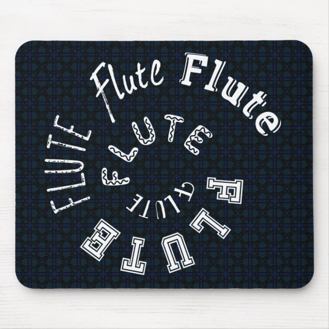 Tapis De Souris Texte de la spirale de flute (Devant)