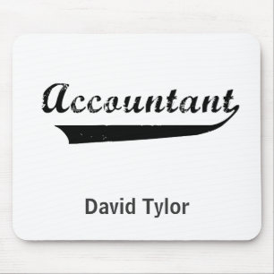 Tapis De Souris Texte du Accountant Sports Style