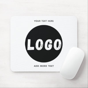 Tapis De Souris Texte du logo de marque de l'entreprise commercial