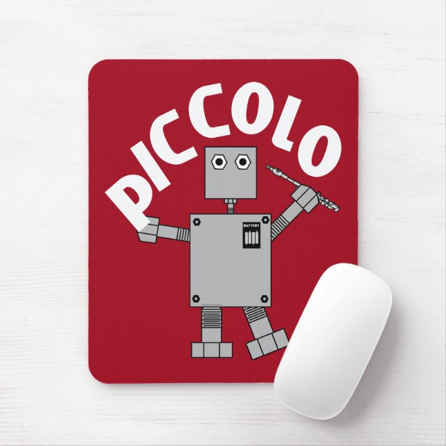 Tapis De Souris Texte du robot Piccolo (Avec souris)