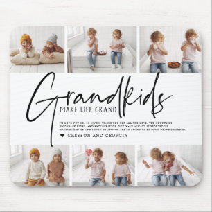 Tapis De Souris Texte noir   Les petits-enfants rendent la vie gra