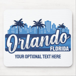 Tapis De Souris Texte personnalisé Orlando Floride
