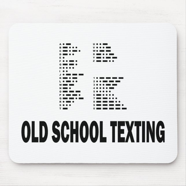 Tapis De Souris Textes de la vieille école (Devant)