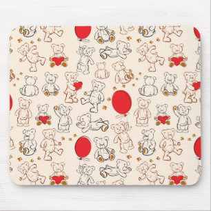Tapis De Souris Texture avec le nounours