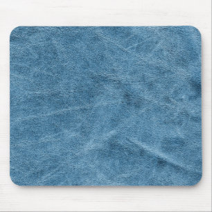Tapis De Souris Texture bleue de suède