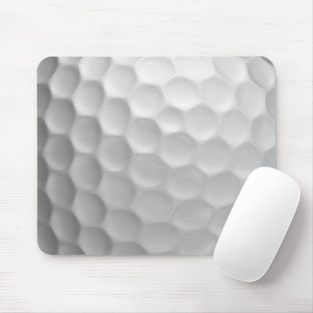 Tapis De Souris Texture de balle de golf blanche gaufree (Avec souris)