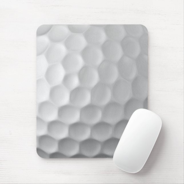 Tapis De Souris Texture de balle de golf blanche gaufree (Avec souris)