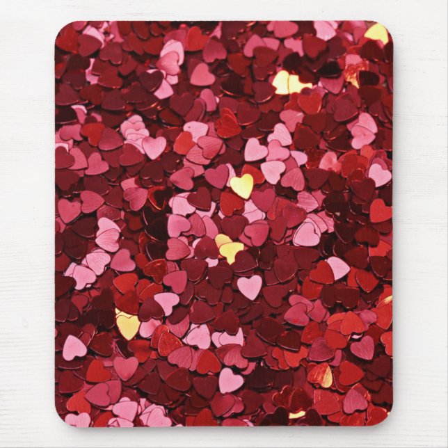 Tapis De Souris Texture de formes de cœur-20622 (Devant)