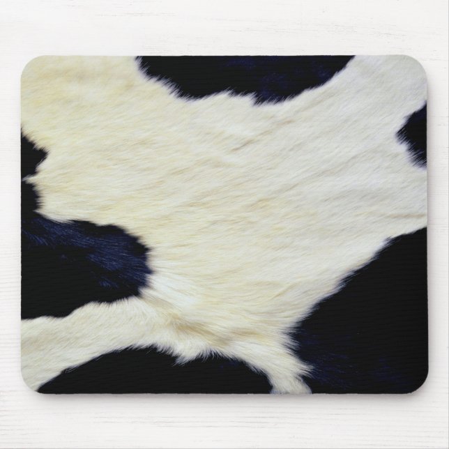 Tapis De Souris Texture de la fourrure de vache Personnaliser noir (Devant)