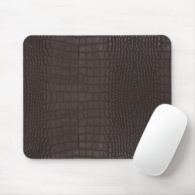 Tapis De Souris Texture de l'alligator Brown (Avec souris)