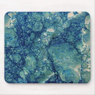 Tapis De Souris Texture de marbre vert Turquoise bleu