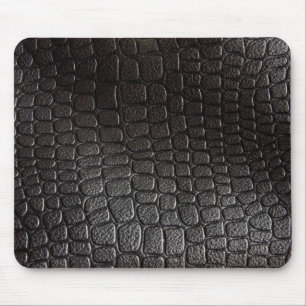 Tapis De Souris Texture en cuir noire