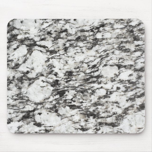Tapis De Souris texture granite | Arrière - plan de marbre en noir (Devant)