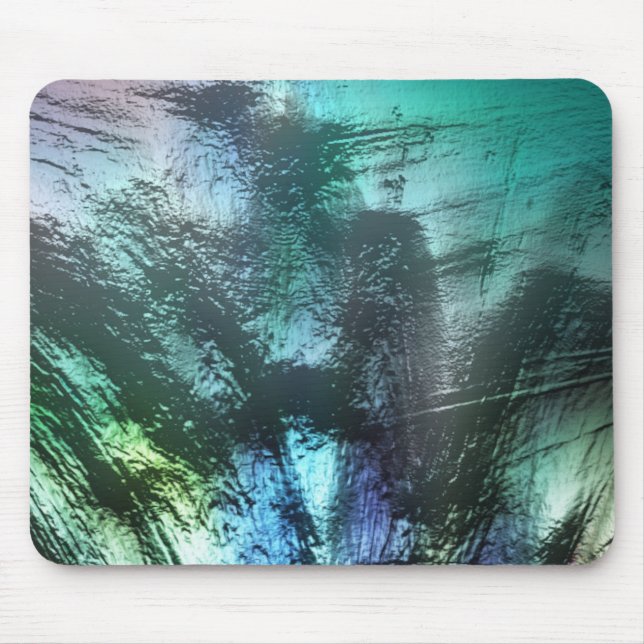 Tapis De Souris Texture rocheuse précoce en cyan bleu à gris argen (Devant)