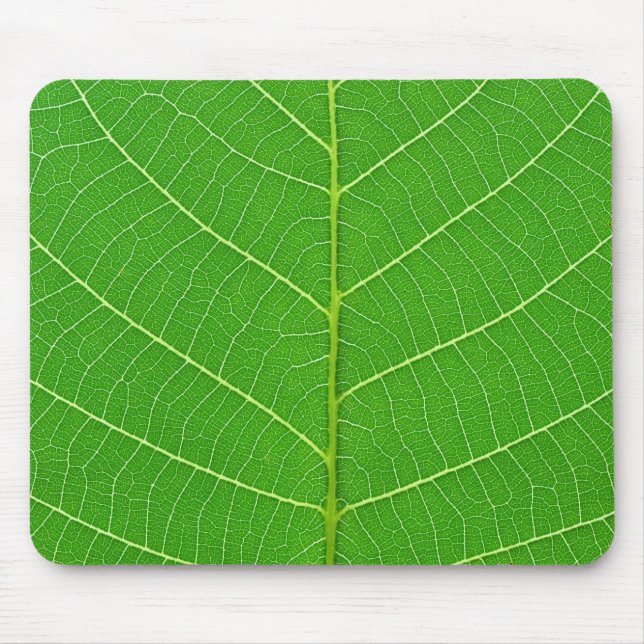 Tapis De Souris texture verte de feuille d'arbre de nature (Devant)