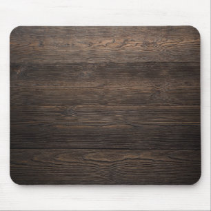 Tapis De Souris Textures de bois foncé rustique