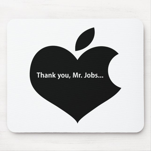 TAPIS DE SOURIS THANK YOU MR JOBS (Devant)