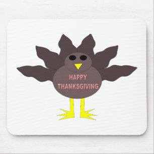 Tapis De Souris Thanksgiving A Attrapé La Turquie Mousepad