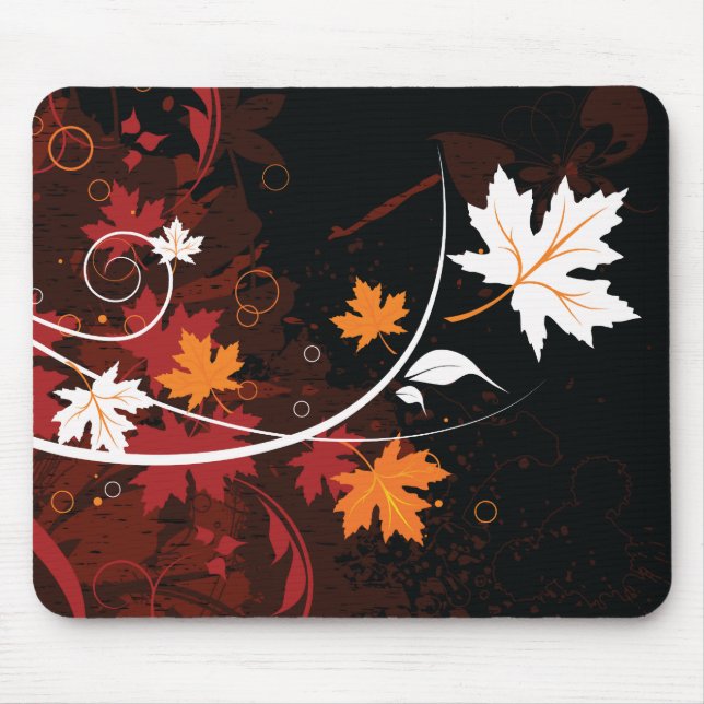 Tapis De Souris Thanksgiving automne feuille d'érable produits per (Devant)