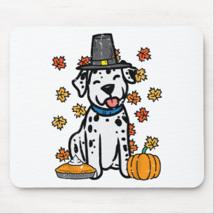 Tapis De Souris Thanksgiving Dalmatian mignon Automne Chien Hommes