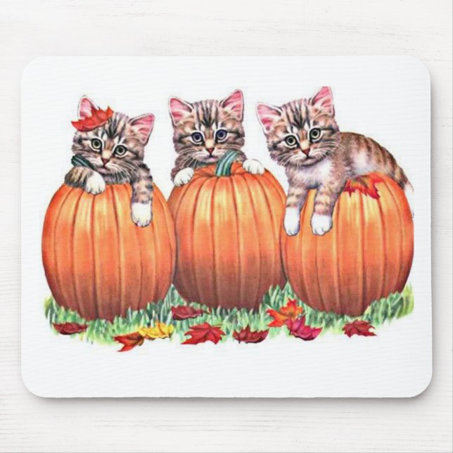 Tapis De Souris Thanksgiving est le Meow du chat (Devant)