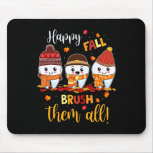 Tapis De Souris Thanksgiving Happy Fall Brush Eux Tous Dental Dent