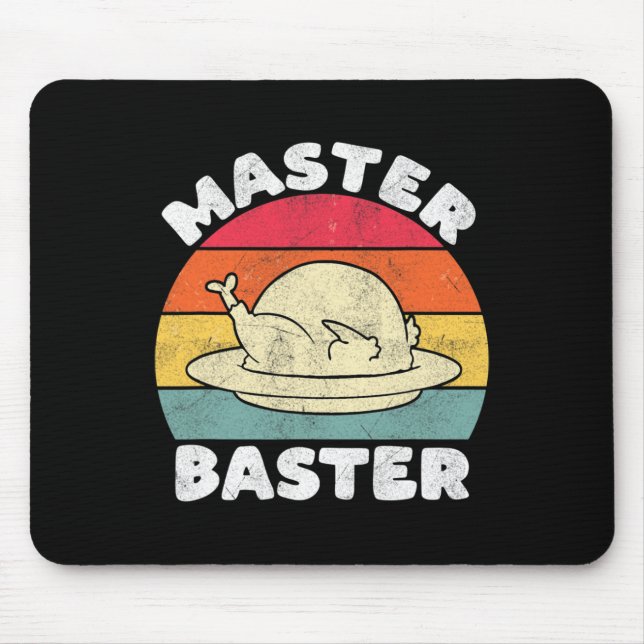 Tapis De Souris Thanksgiving Master Byster Funny Turquie Day Fall  (Devant)