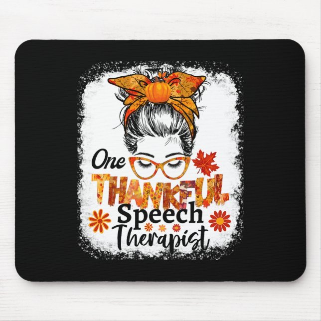Tapis De Souris Thanksgiving Messist Chute Thanksgiving Messing (Devant)