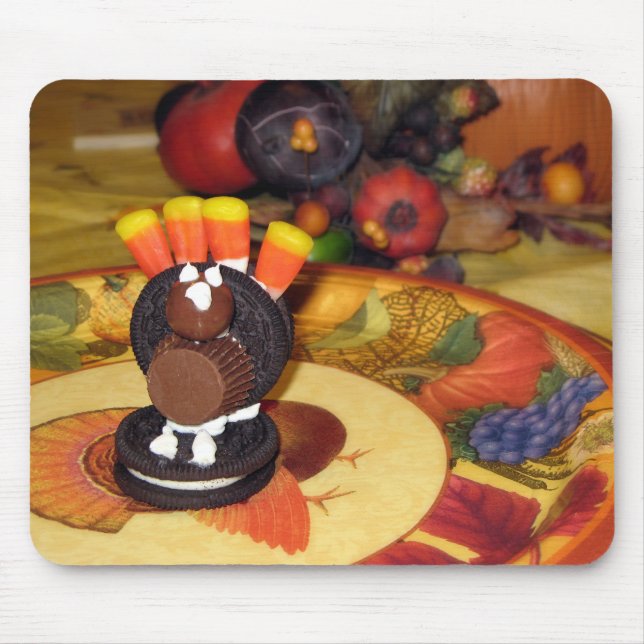 Tapis De Souris Thanksgiving Oreo Turkey Mousepad (Devant)