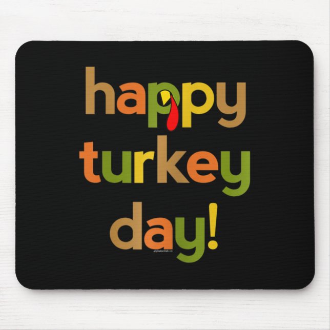 Tapis De Souris Thanksgiving Pour Les Femmes Son Joyeux Jour De La (Devant)