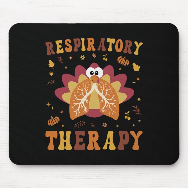 Tapis De Souris Thanksgiving Respiratory Therapist Fall Au (Devant)