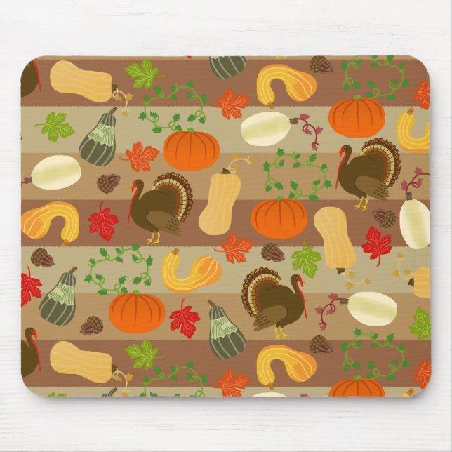 Tapis De Souris Thanksgiving Turkey (Devant)