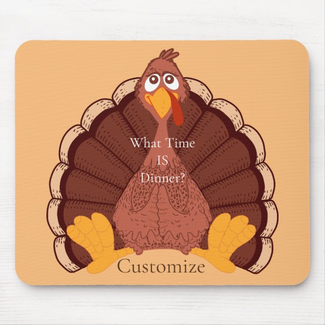 Tapis De Souris Thanksgiving Turkey Thunder Cove (Devant)