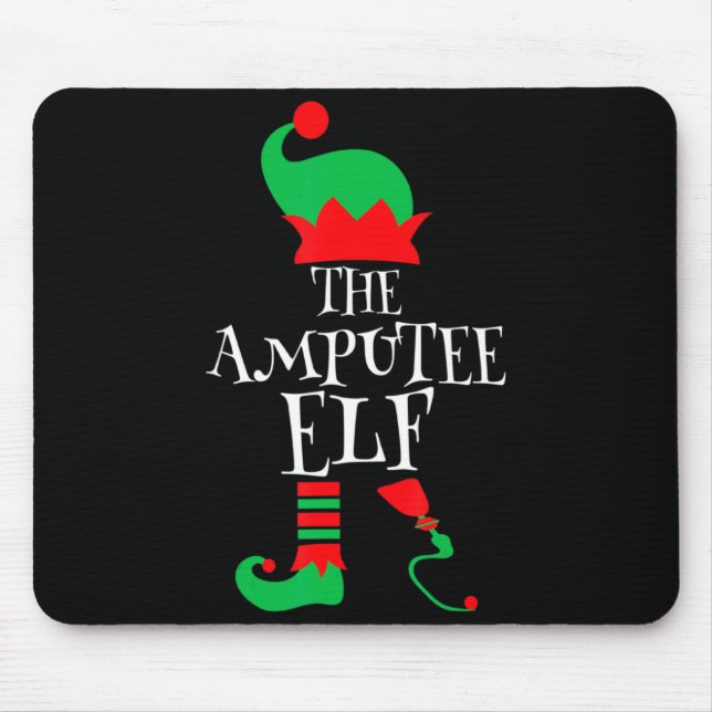 Tapis De Souris The Amputee Elf Christmas Funny Limb Surgery Joke  (Devant)