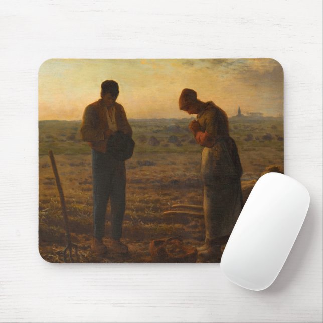 Tapis De Souris The Angelus, 1857-1859 par Jean-François Millet (Avec souris)