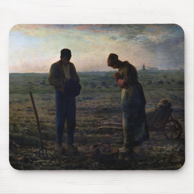 Tapis De Souris The Angelus, Jean-François Millet, 1857-1859 (Devant)