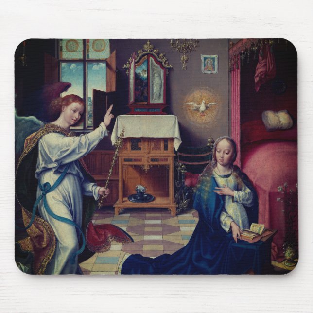 Tapis De Souris The Annunciation by Joos van Cleve:  (Devant)