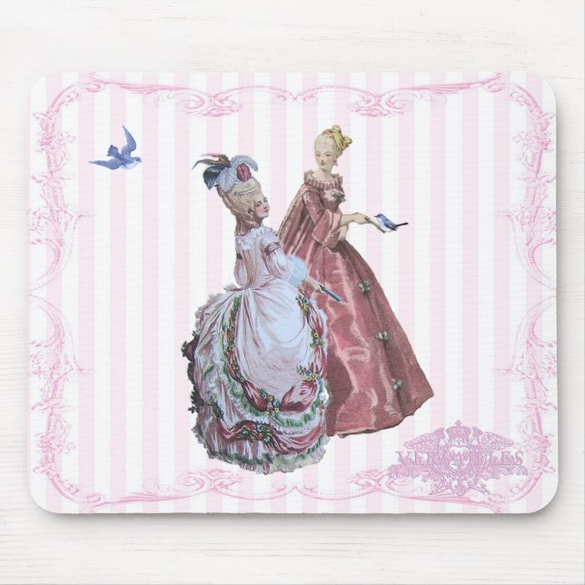 Tapis De Souris Thé dans la roseraie à Versailles Mousepad (Devant)