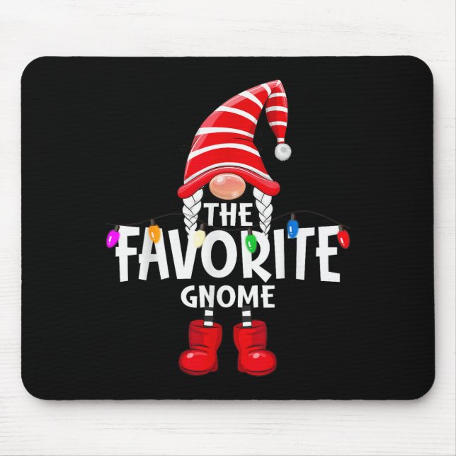 Tapis De Souris The Favorite Gnome Christmas Matching Pajama  (Devant)