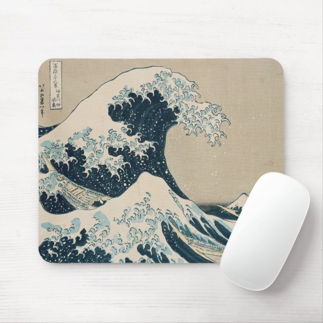 Tapis De Souris The Great Wave off Kanagawa (Avec souris)