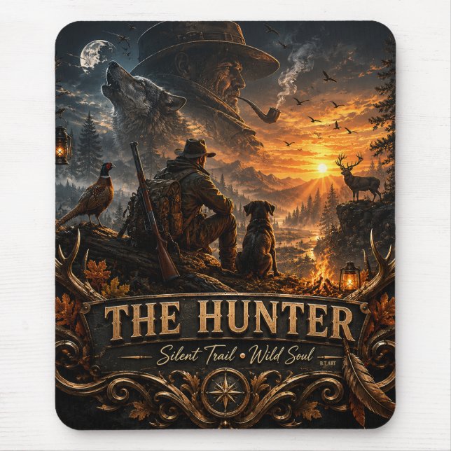 Tapis De Souris The Hunter , Dans le silence sauvage  (Devant)