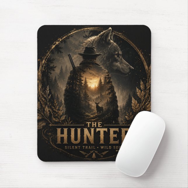 Tapis De Souris The Hunter , Dans le silence sauvage  (Avec souris)