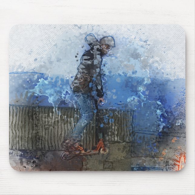 Tapis De Souris The Lift - Cavalier de Trottinette (Devant)