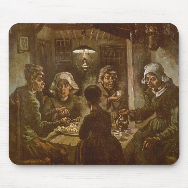Tapis De Souris The Potato Eaters by Vincent van Gogh (Devant)