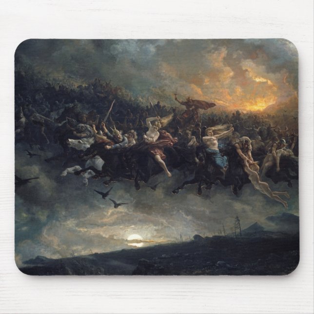 Tapis De Souris The Wild Hunt Of Odin By Peter Nicolai Arbo 1872 (Devant)