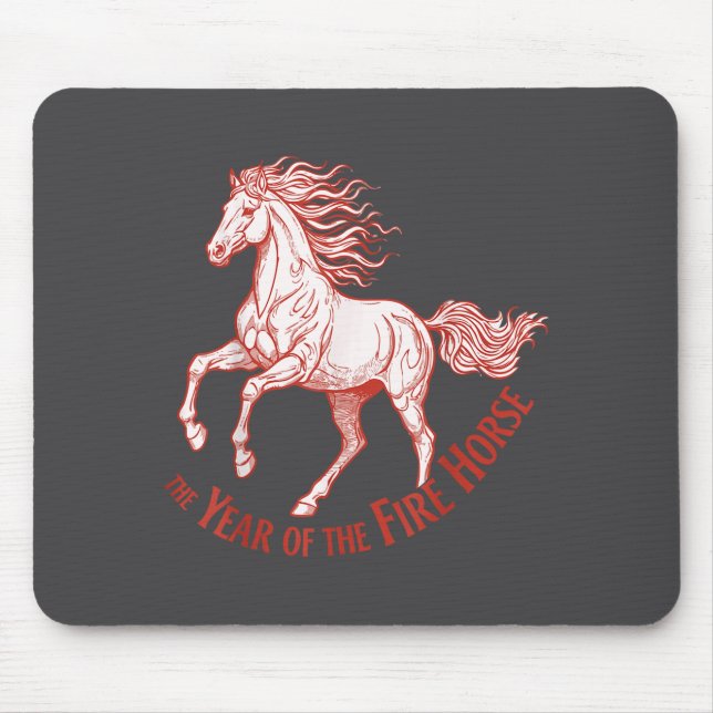 Tapis De Souris The Year Of The Fire Horse 2026 Celebration  (Devant)