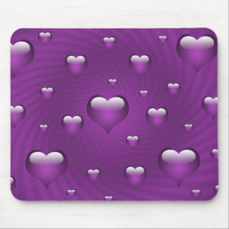 Tapis De Souris Thème d'amour des coeurs