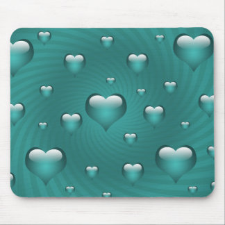 Tapis De Souris Thème d'amour des coeurs
