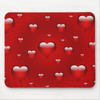 Tapis De Souris Thème d'amour des coeurs