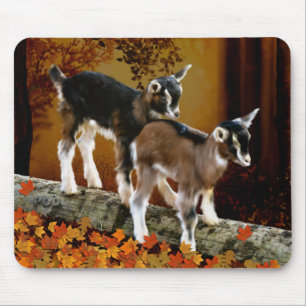 Tapis De Souris Thème d'automne Chevreaux